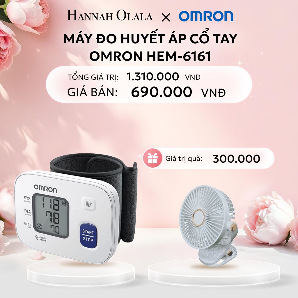  E816: DEAL 4: MÁY ĐO HUYẾT ÁP CỔ TAY OMRON HEM-6161 