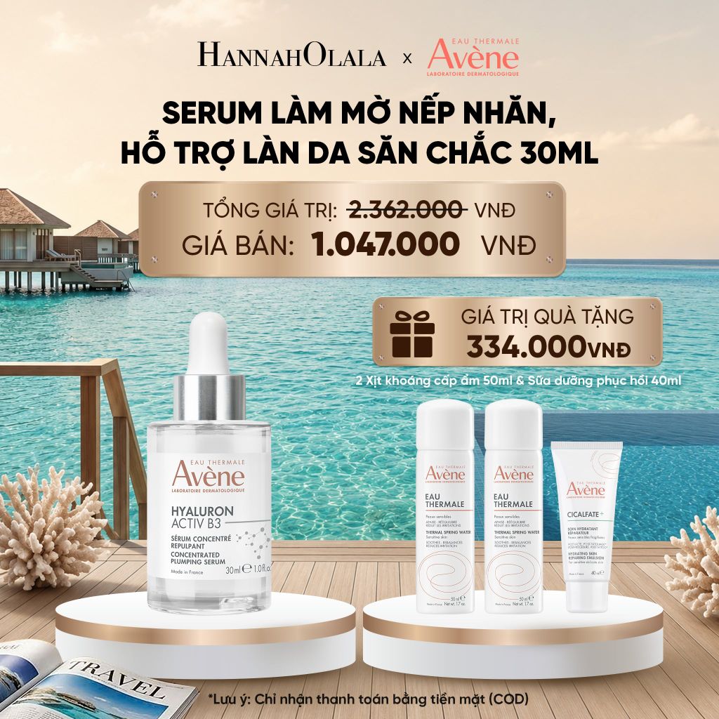  SERUM LÀM MỜ NẾP NHĂN, HỖ TRỢ LÀN DA SĂN CHẮC EAU THERMALE AVÈNE HYALURON ACTIV B3 SERUM 30ML_ D752 