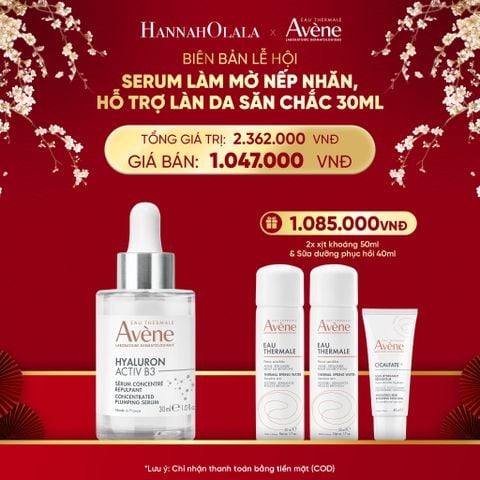  DEAL 3: SERUM LÀM MỜ NẾP NHĂN, HỖ TRỢ LÀN DA SĂN CHẮC EAU THERMALE AVÈNE HYALURON ACTIV B3 SERUM 30ML 
