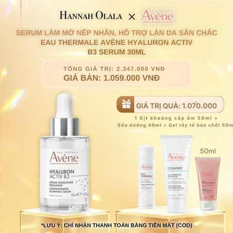  DEAL 8_RE: SERUM LÀM MỜ NẾP NHĂN, HỖ TRỢ LÀN DA SĂN CHẮC EAU THERMALE AVÈNE HYALURON ACTIV B3 SERUM 30ML 
