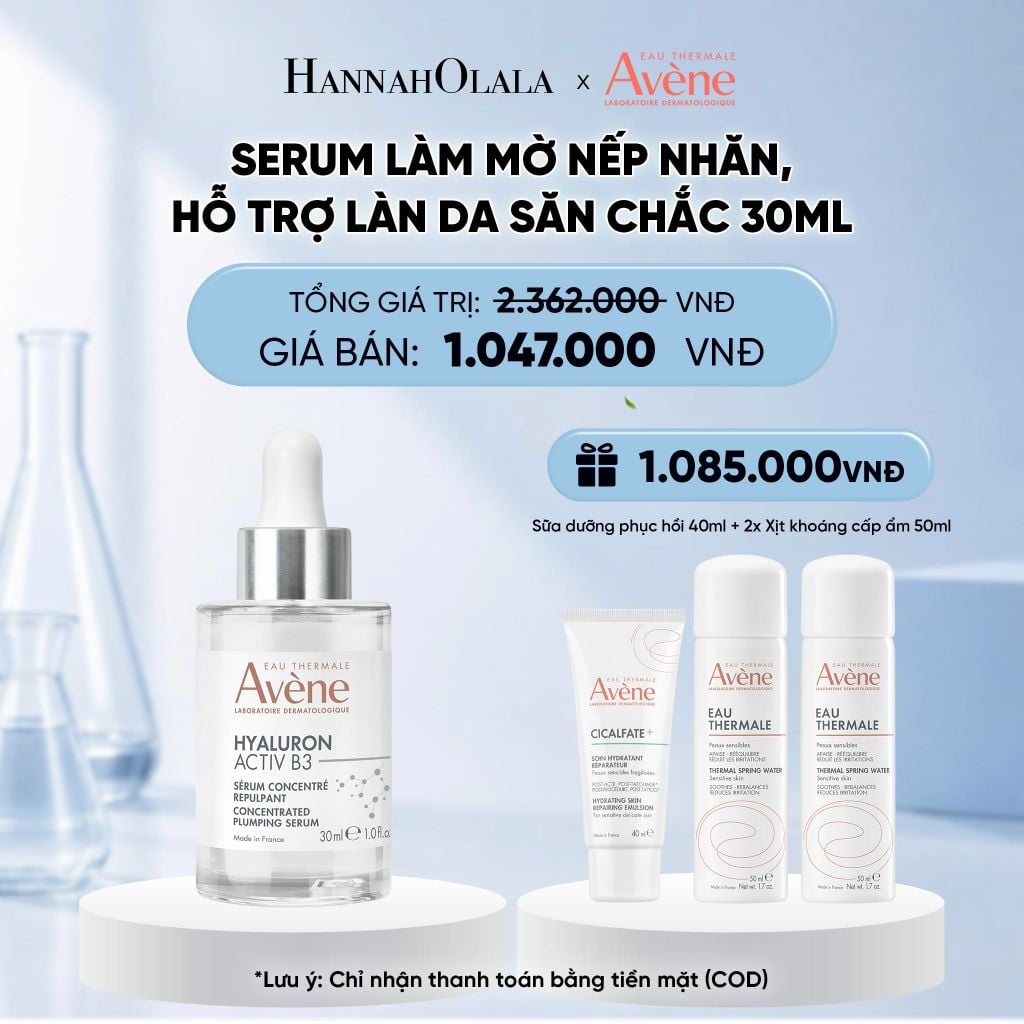  SERUM LÀM MỜ NẾP NHĂN, HỖ TRỢ LÀN DA SĂN CHẮC EAU THERMALE AVÈNE HYALURON ACTIV B3 SERUM 30ML 