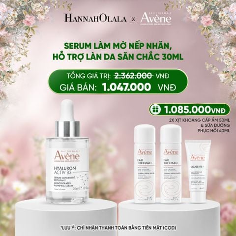  DEAL 3: SERUM LÀM MỜ NẾP NHĂN, HỖ TRỢ LÀN DA SĂN CHẮC EAU THERMALE AVÈNE HYALURON ACTIV B3 SERUM 30ML 