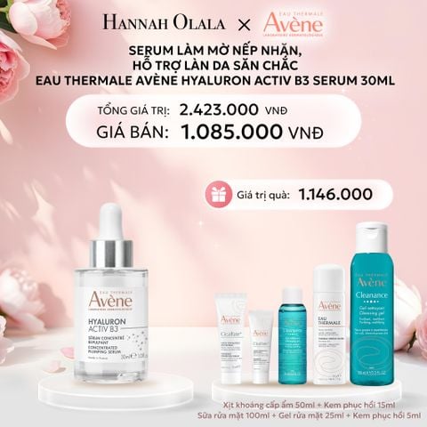  E924: DEAL 8: SERUM LÀM MỜ NẾP NHĂN, HỖ TRỢ LÀN DA SĂN CHẮC EAU THERMALE AVÈNE HYALURON ACTIV B3 SERUM 30ML 