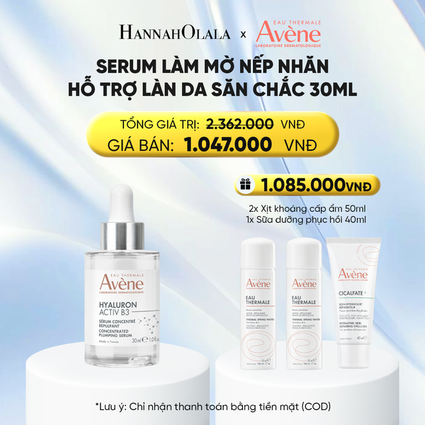  SERUM LÀM MỜ NẾP NHĂN, HỖ TRỢ LÀN DA SĂN CHẮC EAU THERMALE AVÈNE HYALURON ACTIV B3 SERUM 30ML 