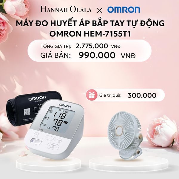  E814: DEAL 2: MÁY ĐO HUYẾT ÁP BẮP TAY TỰ ĐỘNG OMRON HEM-7155T1 