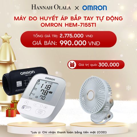  A1824_DEAL 1: MÁY ĐO HUYẾT ÁP BẮP TAY TỰ ĐỘNG OMRON HEM-7155T1 