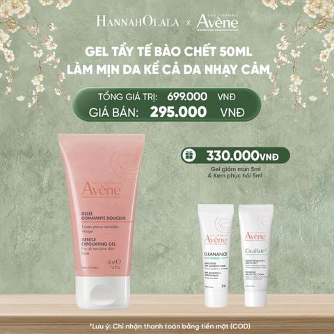  DEAL 10: GEL TẨY TẾ BÀO CHẾT EAU THERMALE AVÈNE ESSENTIEL GENTLE EXFOLIATING GEL 50ML LÀM MỊN DA KỂ CẢ DA NHẠY CẢM 