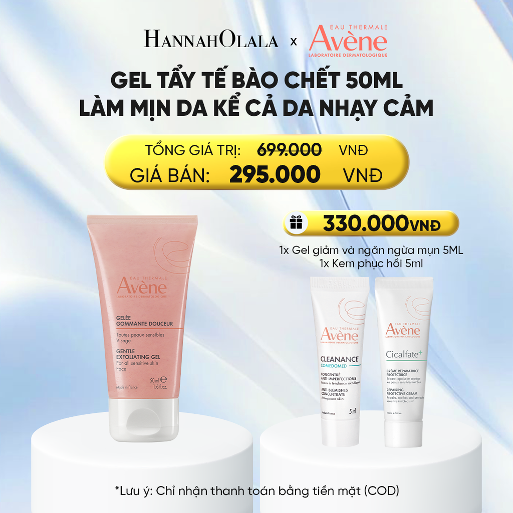  GEL TẨY TẾ BÀO CHẾT EAU THERMALE AVÈNE ESSENTIEL GENTLE EXFOLIATING GEL 50ML LÀM MỊN DA KỂ CẢ DA NHẠY CẢM 