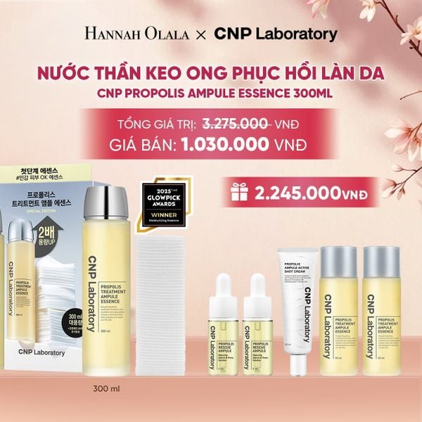  JUMBO SIZE - BỘ NƯỚC THẦN KEO ONG PHỤC HỒI LÀN DA CNP PROPOLIS TREATMENT AMPULE ESSENCE 300ML - A144 