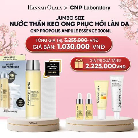  JUMBO SIZE - BỘ NƯỚC THẦN KEO ONG PHỤC HỒI LÀN DA CNP PROPOLIS TREATMENT AMPULE ESSENCE 300ML 