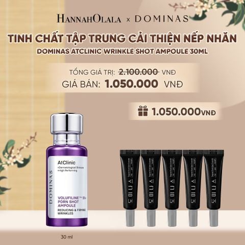  TINH CHẤT TẬP TRUNG CẢI THIỆN NẾP NHĂN DOMINAS ATCLINIC WRINKLE SHOT AMPOULE 30ML - A523 