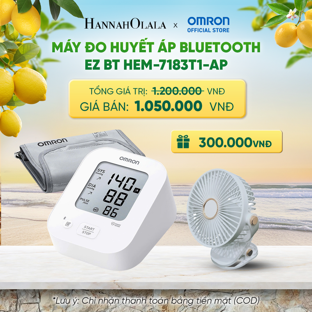  MÁY ĐO HUYẾT ÁP BLUETOOTH OMRON EZ BT HEM-7183T1-AP _ DEAL 10 