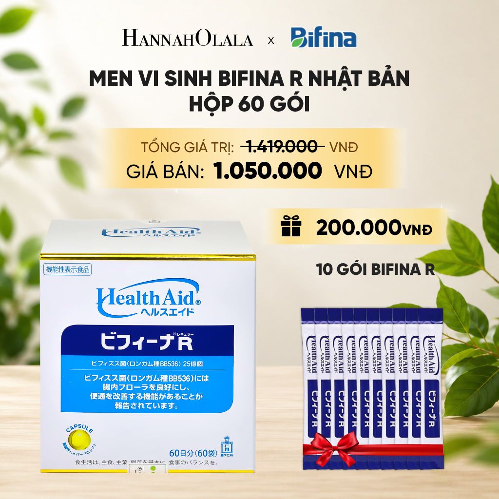  MEN VI SINH BIFINA R HỘP 60 GÓI _ DEAL 4 