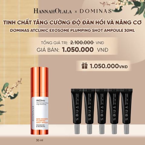  TINH CHẤT TĂNG CƯỜNG ĐỘ ĐÀN HỒI VÀ NÂNG CƠ DOMINAS ATCLINIC EXOSOME PLUMPING SHOT AMPOULE 30ML - A524 