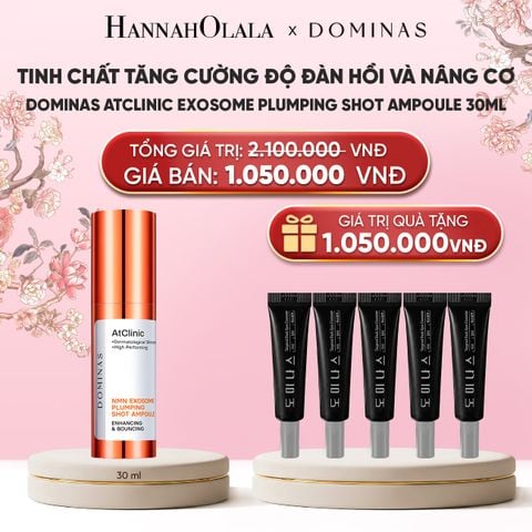  TINH CHẤT TĂNG CƯỜNG ĐỘ ĐÀN HỒI VÀ NÂNG CƠ DOMINAS ATCLINIC EXOSOME PLUMPING SHOT AMPOULE 30ML 