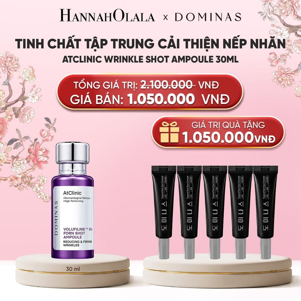  TINH CHẤT TẬP TRUNG CẢI THIỆN NẾP NHĂN DOMINAS ATCLINIC WRINKLE SHOT AMPOULE 30ML 