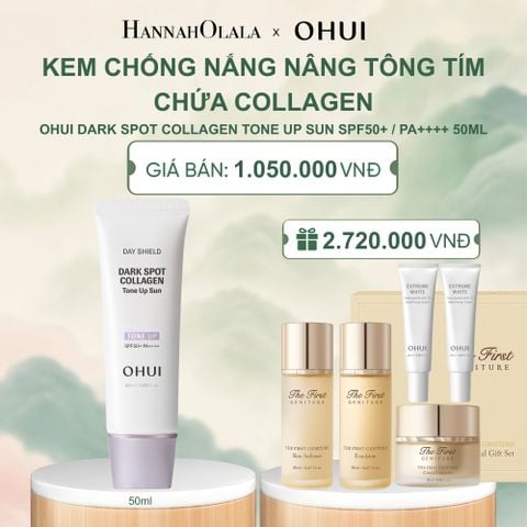 KEM CHỐNG NẮNG NÂNG TÔNG TÍM CHỨA COLLAGEN OHUI DAY SHIELD DARK SPOT COLLAGEN TONE UP SUN SPF50+ / PA++++ 50ML - A1013 
