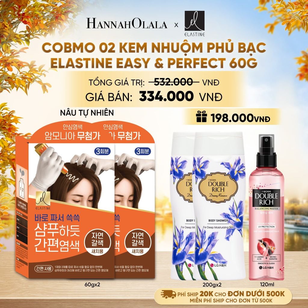  COBMO 02 KEM NHUỘM PHỦ BẠC ELASTINE EASY & PERFECT 60G - E1204 