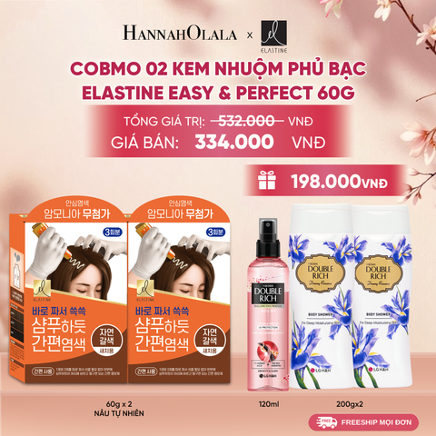  COBMO 02 KEM NHUỘM PHỦ BẠC ELASTINE EASY & PERFECT 60G 