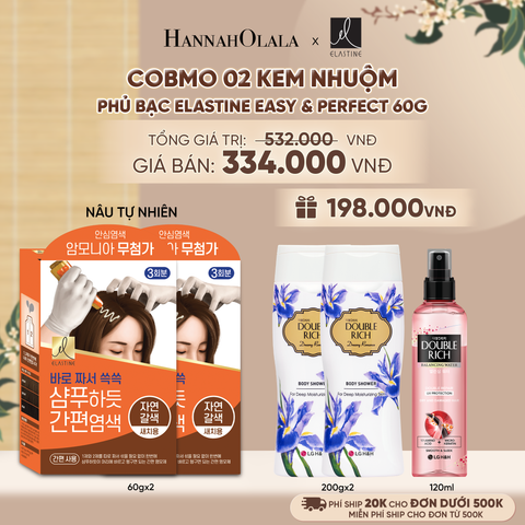  COBMO 02 KEM NHUỘM PHỦ BẠC ELASTINE EASY & PERFECT 60G - A2311 