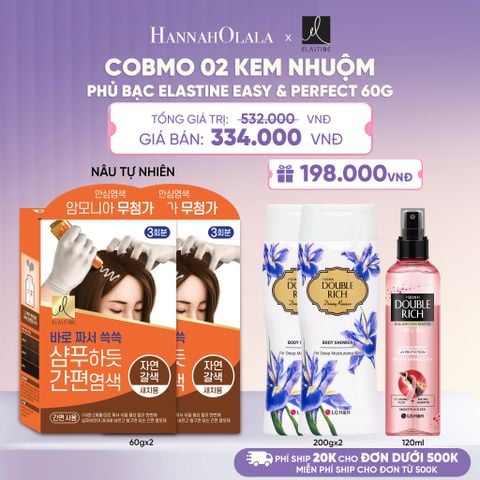  COBMO 02 KEM NHUỘM PHỦ BẠC ELASTINE EASY & PERFECT 60G - L117 