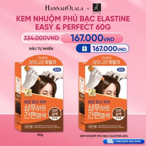  DEAL 15: KEM NHUỘM PHỦ BẠC ELASTINE EASY & PERFECT 60G 