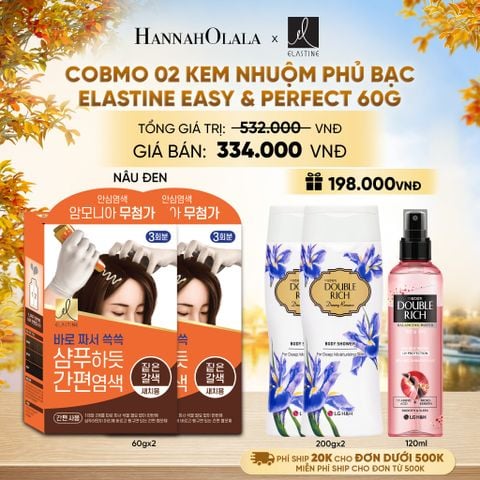  COBMO 02 KEM NHUỘM PHỦ BẠC ELASTINE EASY & PERFECT 60G - E1204 