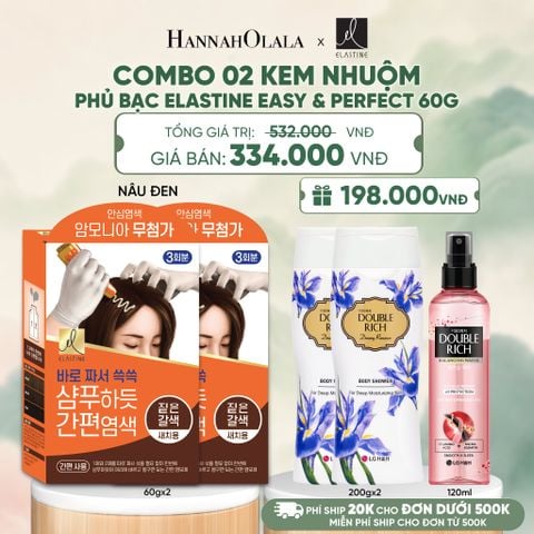 COBMO 02 KEM NHUỘM PHỦ BẠC ELASTINE EASY & PERFECT 60G - A381 