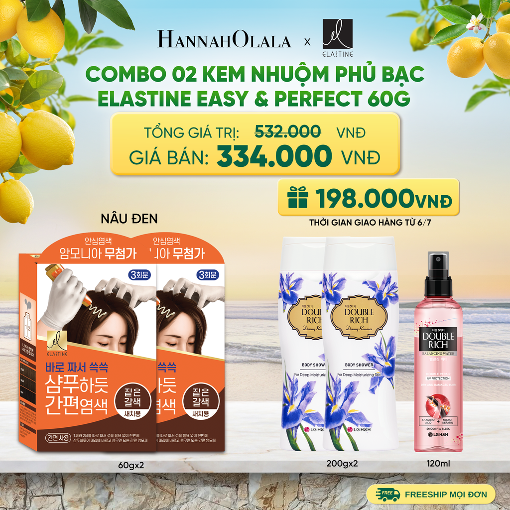  COBMO 02 KEM NHUỘM PHỦ BẠC ELASTINE EASY & PERFECT 60G - A709 
