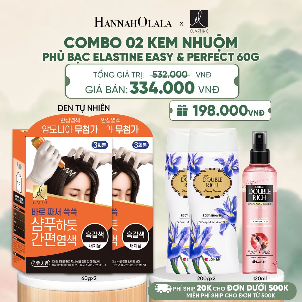  COBMO 02 KEM NHUỘM PHỦ BẠC ELASTINE EASY & PERFECT 60G - A381 