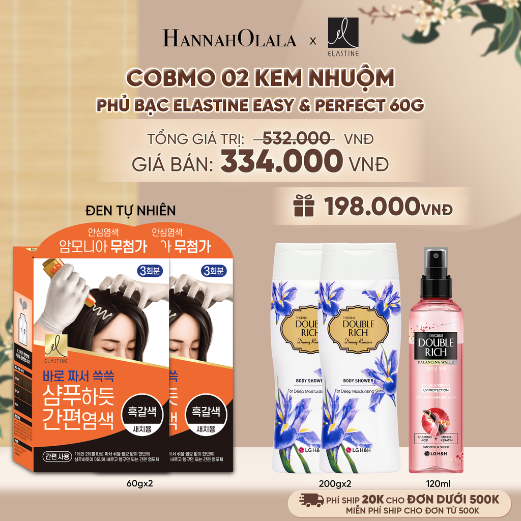  COBMO 02 KEM NHUỘM PHỦ BẠC ELASTINE EASY & PERFECT 60G - A2311 