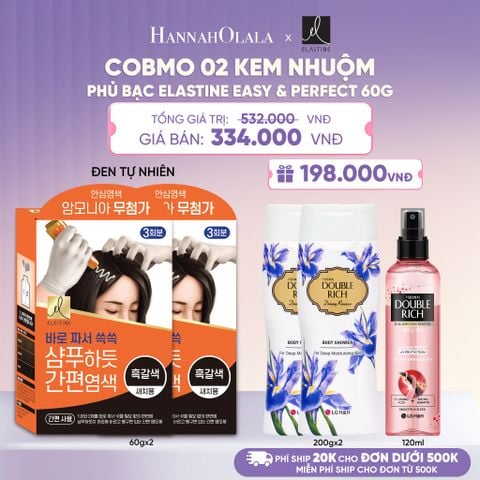  COBMO 02 KEM NHUỘM PHỦ BẠC ELASTINE EASY & PERFECT 60G - L117 
