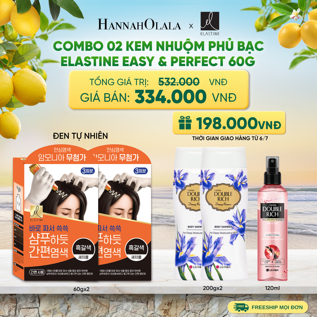  COBMO 02 KEM NHUỘM PHỦ BẠC ELASTINE EASY & PERFECT 60G - A709 