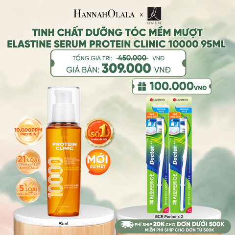  [MỚI RA MẮT] TINH CHẤT DƯỠNG TÓC MÊM MƯỢT ELASTINE PROTEIN CLINIC SERUM 10000 95ML - A373 