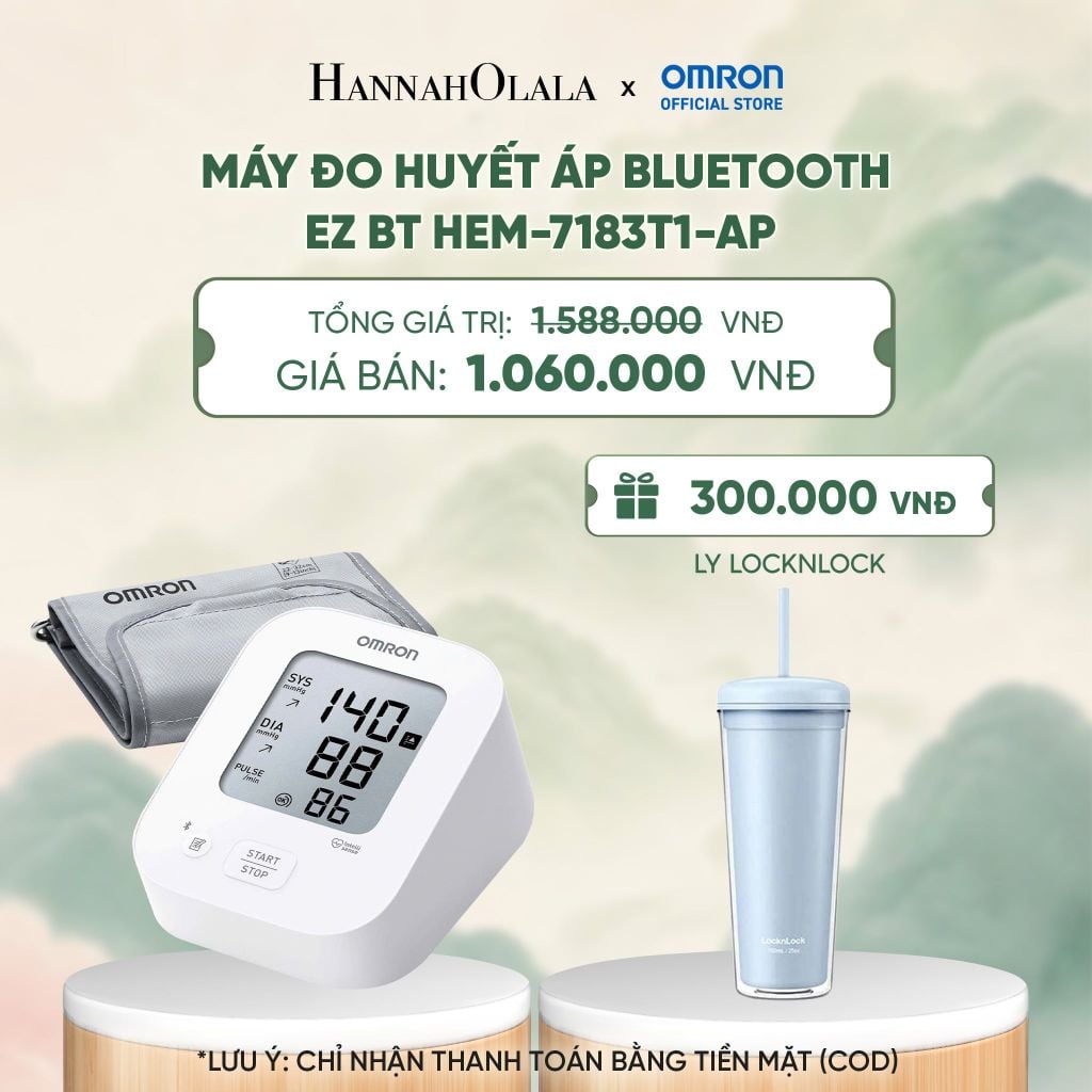  MÁY ĐO HUYẾT ÁP BLUETOOTH OMRON EZ BT HEM-7183T1-AP - DEAL 10 - A1025 