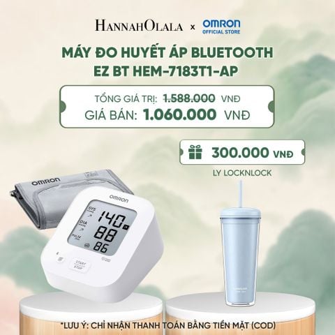  MÁY ĐO HUYẾT ÁP BLUETOOTH OMRON EZ BT HEM-7183T1-AP - DEAL 10 - A1025 