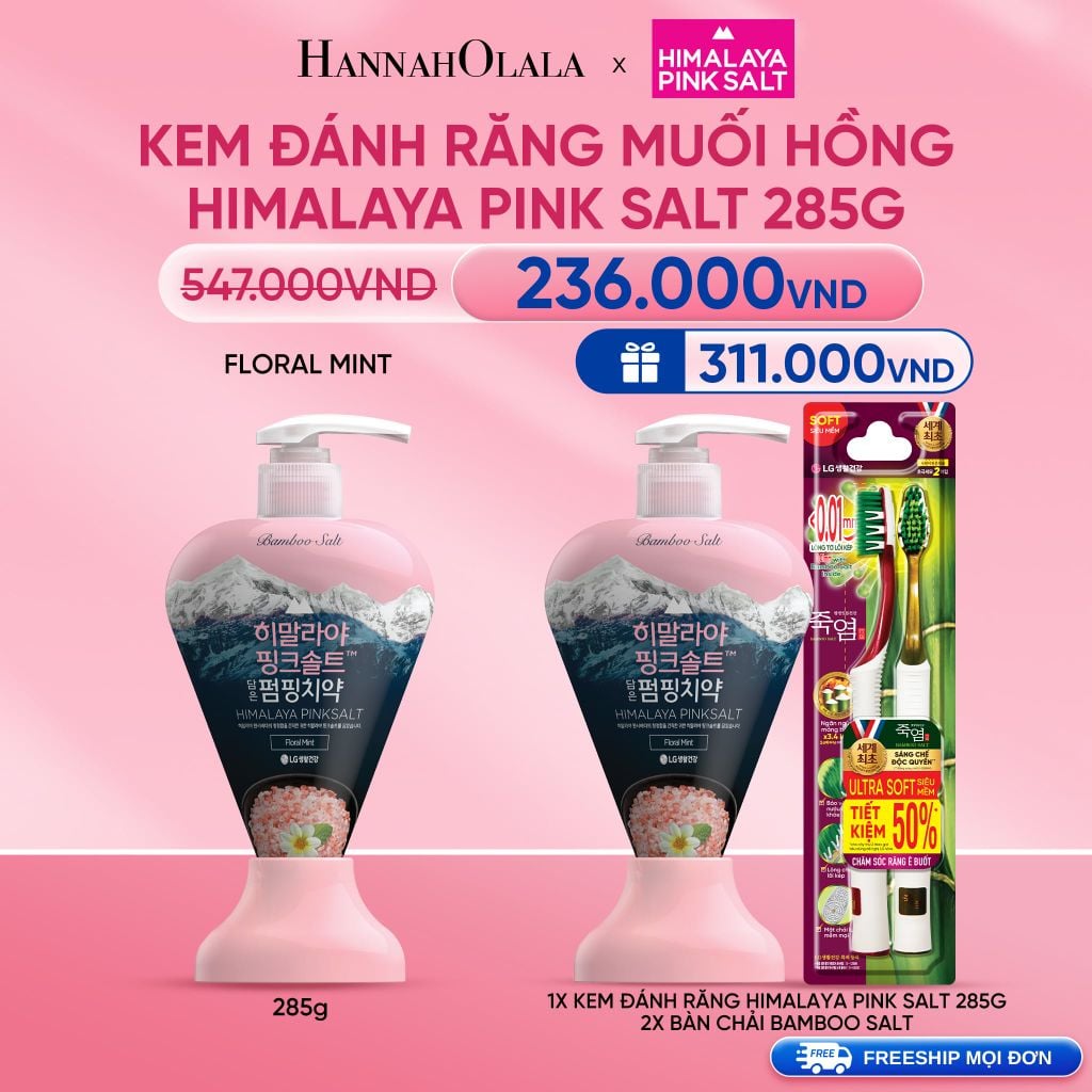  DEAL 10:  KEM ĐÁNH RĂNG ICEMINT HIMALAY PINK SALT 285G 