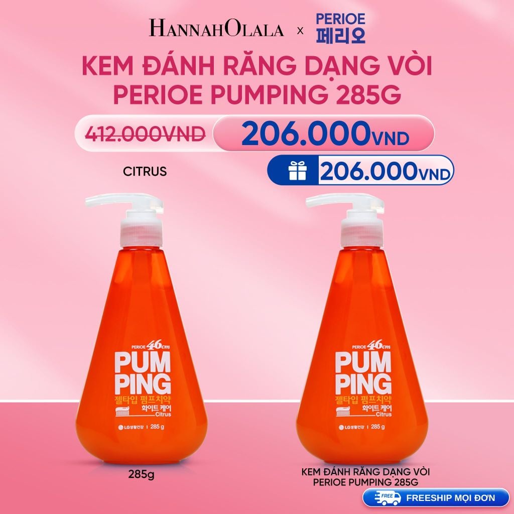  DEAL16: KEM ĐÁNH RĂNG DẠNG VÒI PERIOE PUMPING 285G 