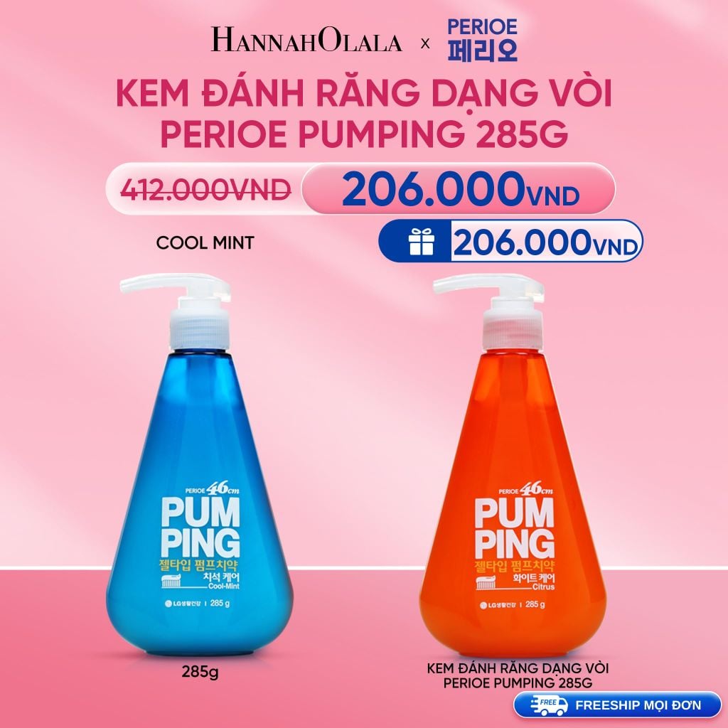  DEAL16: KEM ĐÁNH RĂNG DẠNG VÒI PERIOE PUMPING 285G 