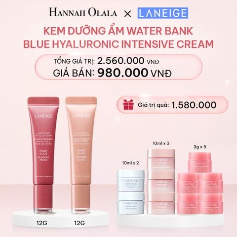  DEAL 10: COMBO 2 SON DƯỠNG CÓ MÀU LANEIGE LIP CRAZE SERUM 12GX2 (CAM ĐÀO & NÂU NUDE) 
