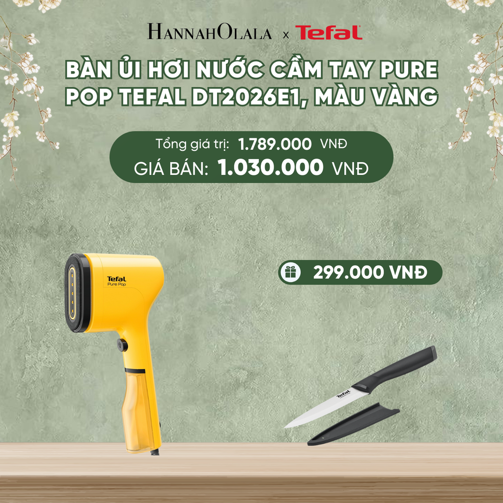  DEAL 4: BÀN ỦI HƠI NƯỚC CẦM TAY PURE POP TEFAL DT2020E1 