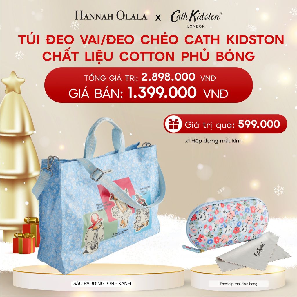  A429_DEAL 10: TÚI ĐEO VAI/ĐEO CHÉO CATH KIDSTON CHẤT LIỆU COTTON PHỦ BÓNG 