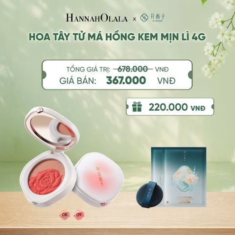  HOA TÂY TỬ MÁ HỒNG KEM MỊN LÌ 4G - A179 