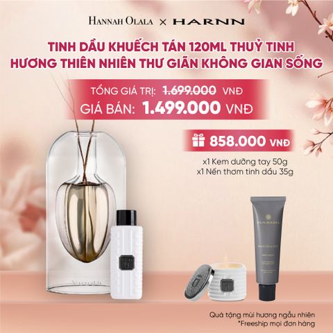  TINH DẦU KHUẾCH TÁN 120ML THUỶ TINH HƯƠNG THIÊN NHIÊN THƯ GIÃN KHÔNG GIAN SỐNG - A1910 