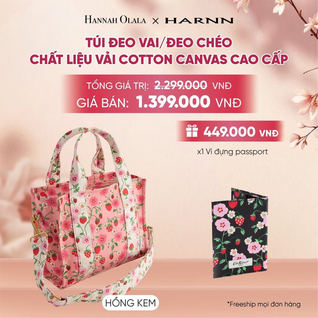  TÚI ĐEO VAI/ĐEO CHÉO CATH KIDSTON CHẤT LIỆU VẢI COTTON CANVAS CAO CẤP - A2075 
