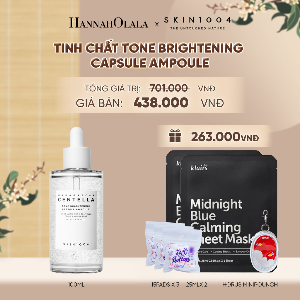  SKIN1004 TINH CHẤT MADAGASCAR CENTELLA TONE BRIGHTENING CAPSULE AMPOULE 100ML - A1100 