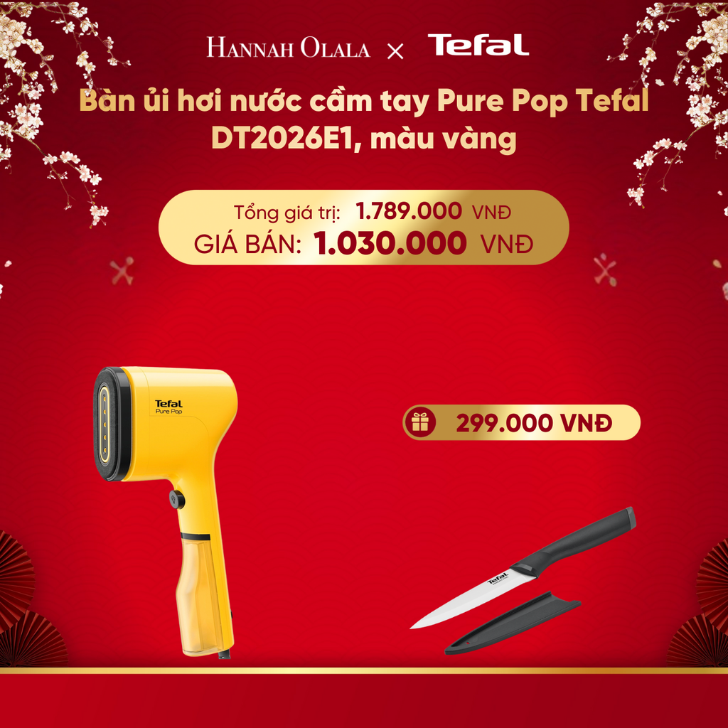  DEAL 4: BÀN ỦI HƠI NƯỚC CẦM TAY PURE POP TEFAL DT2020E1 