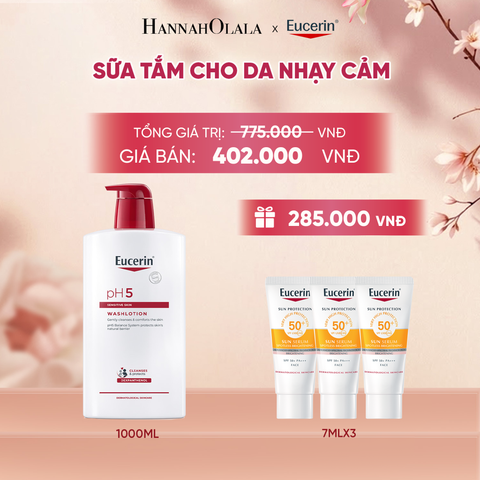  SỮA TẮM CHO DA NHẠY CẢM EUCERIN PH5 WASHLOTION 1000ML - A298 