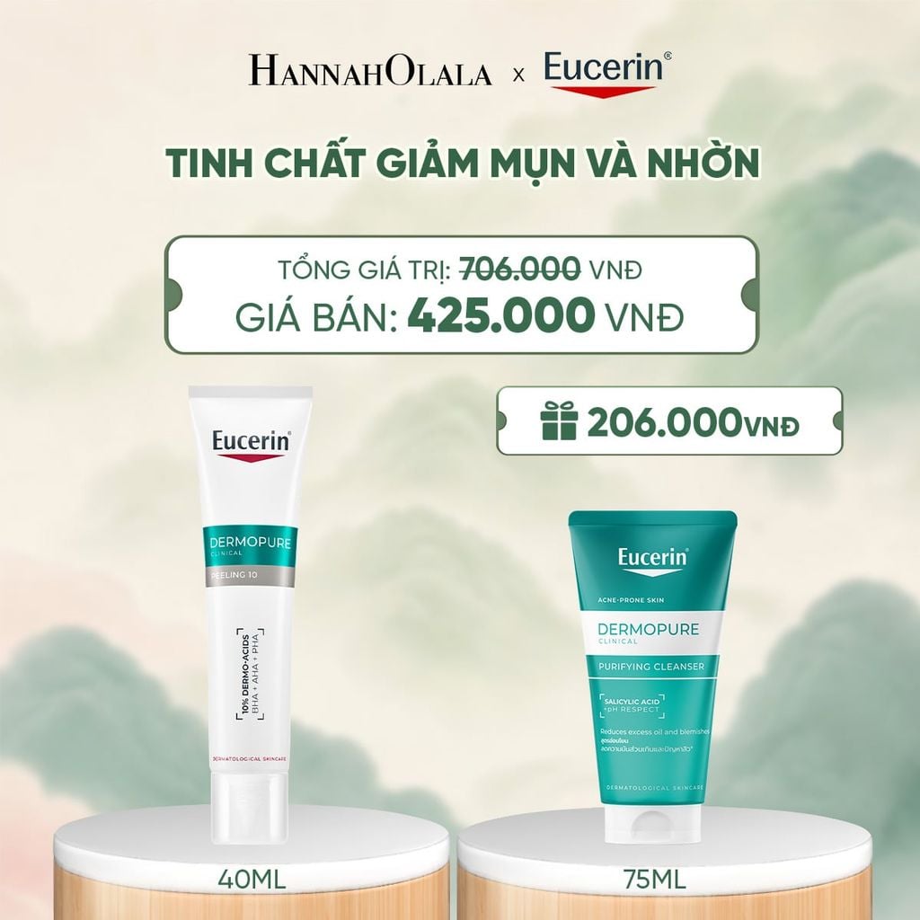  TINH CHẤT GIẢM MỤN VÀ NHỜN EUCERIN DERMOPURE CLINICAL PEELING 10 40ML - A019 