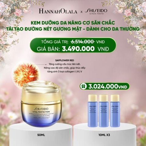  DEAL 10: KEM DƯỠNG DA SHISEIDO VITAL PERFECTION UPLIFTING AND FIRMING ADVANCED CREAM SOFT 50ML 